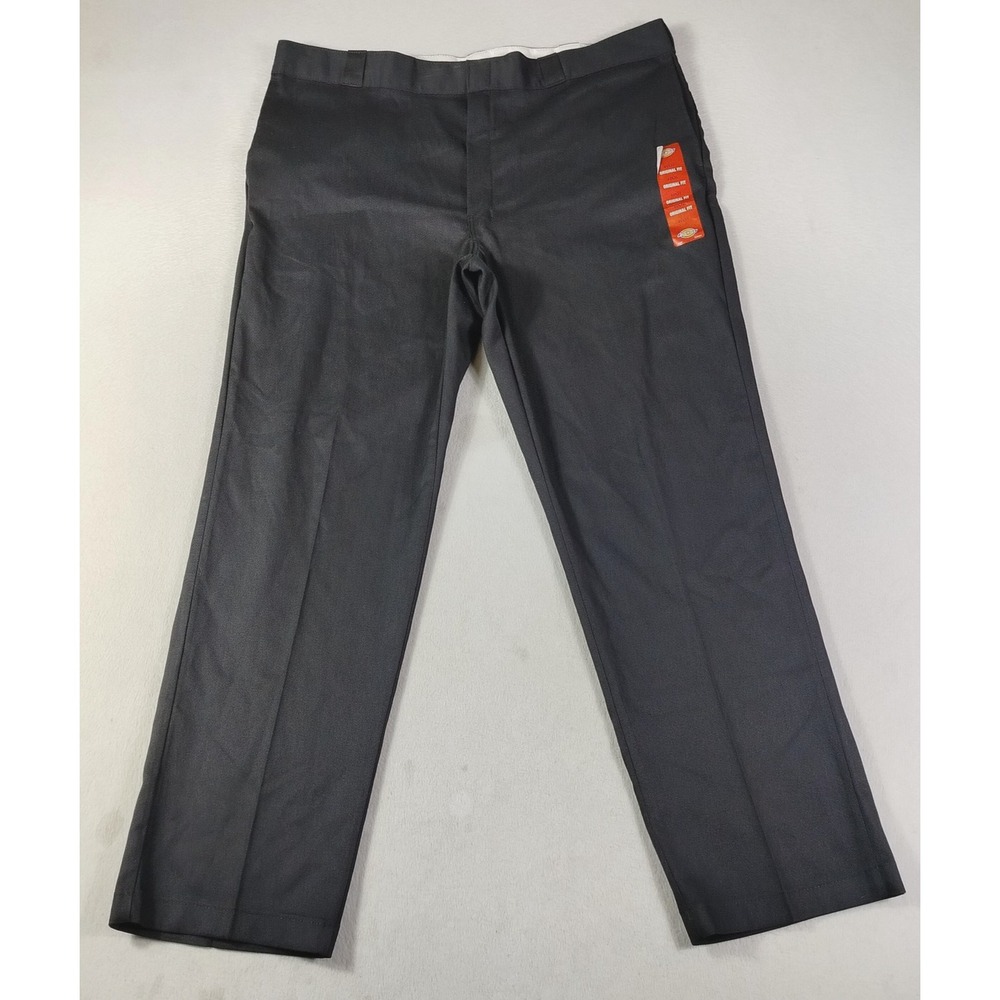 Dickies Pants Mens 44 Black Work Chino Original Fit Workwear Durable 874 Flex